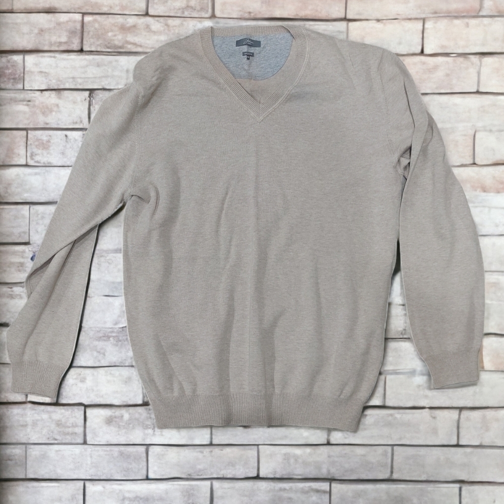 Johann Konen Men's Pullover Designer Sweater Size XXL Classic Preppy V-neckline